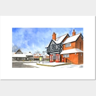 Port Sunlight at Christmas Posters and Art